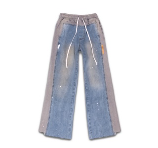 SWEAT PANTS MIX JEANS