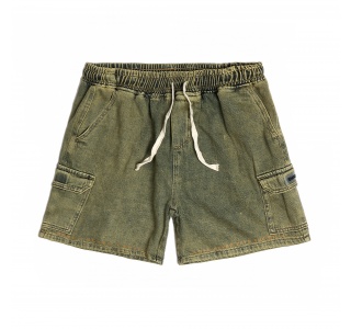 POCKETS CARGO SHORTS IN OLIVE